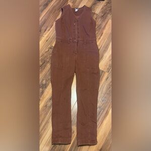 Duluth Trading Co Maroon/Brown Jumpsuit